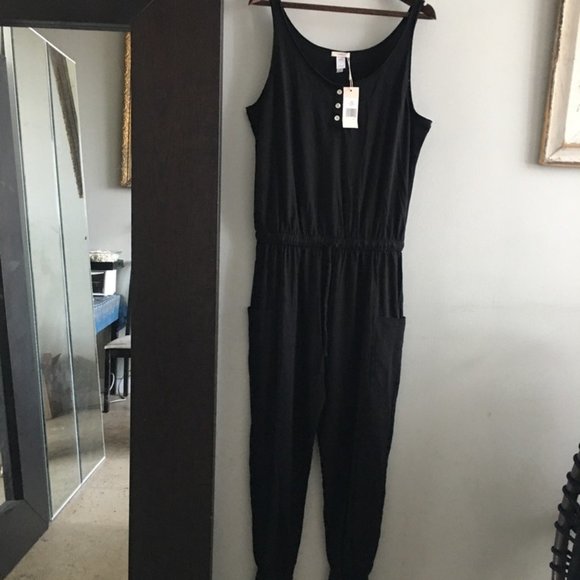Eberjey Brie Cargo 100% Peruvian cotton jumpsuit - Picture 5 of 9